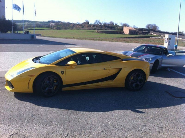 Lamborghini en circuito